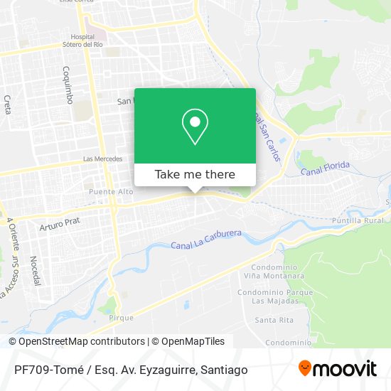 PF709-Tomé / Esq. Av. Eyzaguirre map