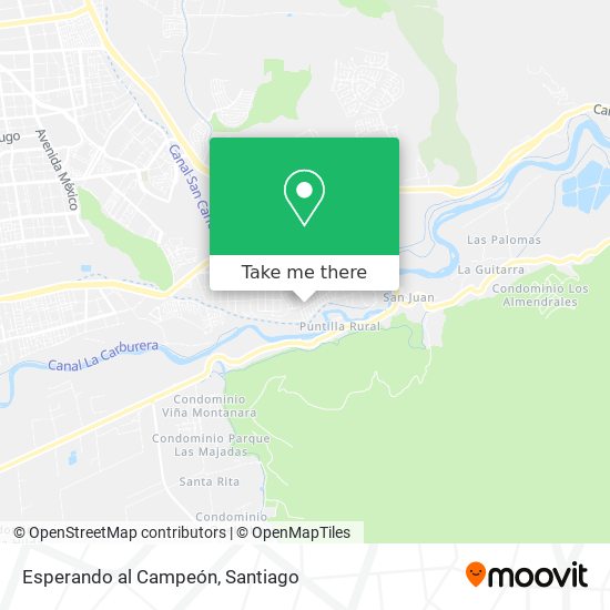 Mapa de Esperando al Campeón