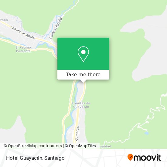 Hotel Guayacán map