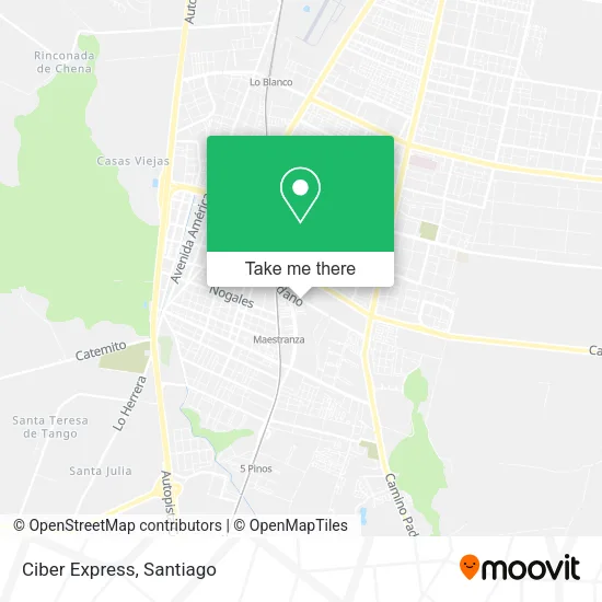 Ciber Express map
