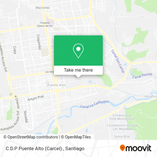 C.D.P Puente Alto (Carcel). map