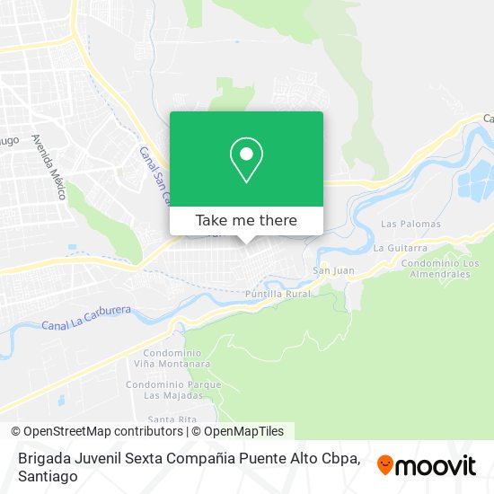 Brigada Juvenil Sexta Compañia Puente Alto Cbpa map