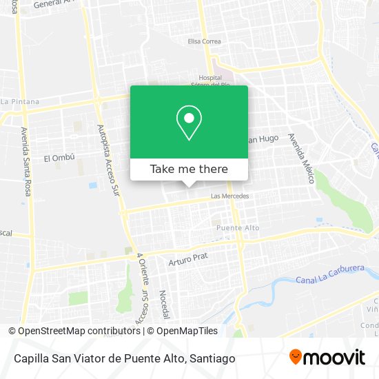Capilla San Viator de Puente Alto map