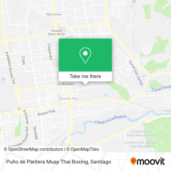 Puño de Pantera Muay Thai Boxing map