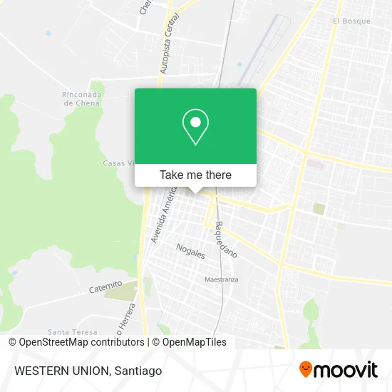 WESTERN UNION map