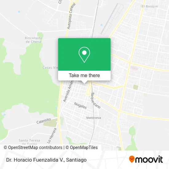 Dr. Horacio Fuenzalida V. map