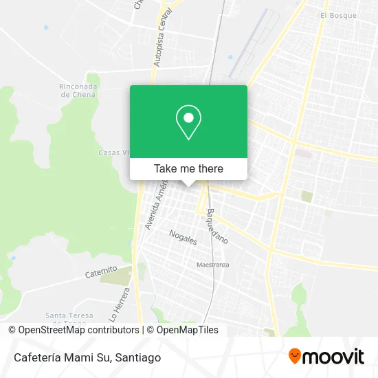 Cafetería Mami Su map