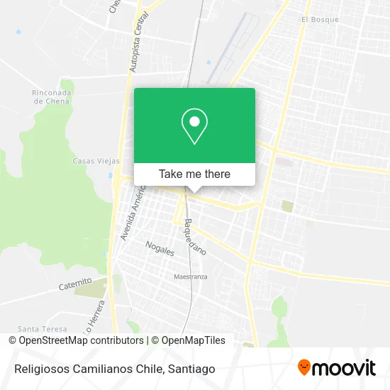 Religiosos Camilianos Chile map