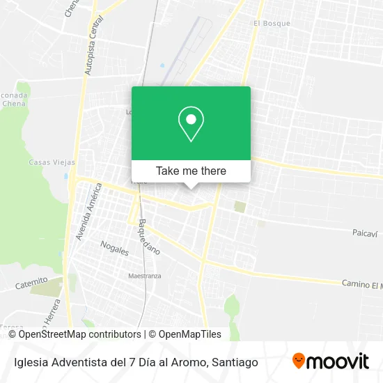 Iglesia Adventista del 7 Día al Aromo map