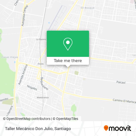 Mapa de Taller Mecánico Don Julio