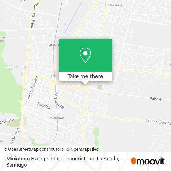 Ministerio Evangelistico Jesucristo es La Senda map