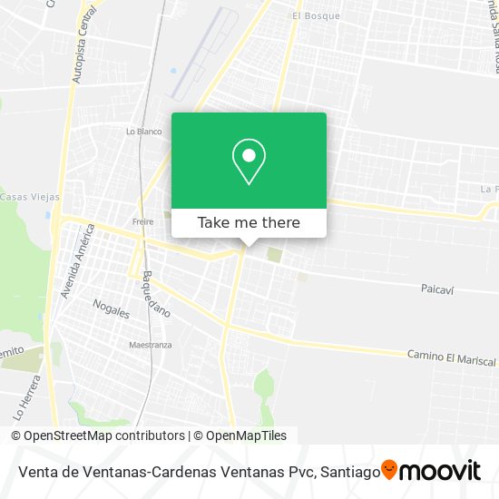 Venta de Ventanas-Cardenas Ventanas Pvc map