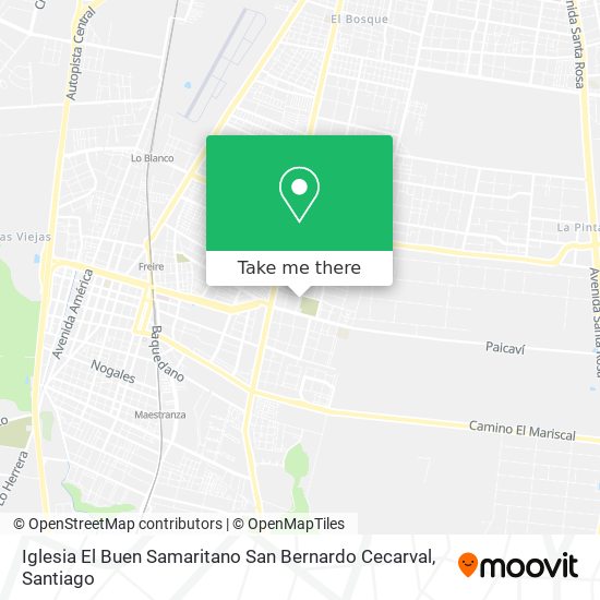 Mapa de Iglesia El Buen Samaritano San Bernardo Cecarval