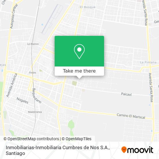 Inmobiliarias-Inmobiliaria Cumbres de Nos S.A. map