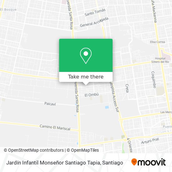 Jardín Infantil Monseñor Santiago Tapia map