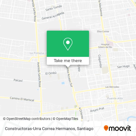 Constructoras-Urra Correa Hermanos map