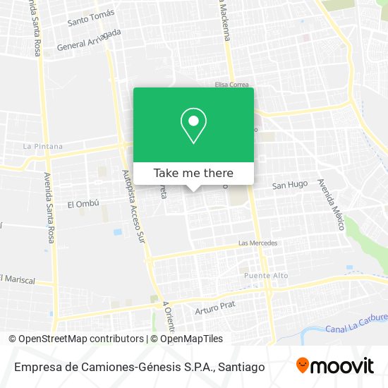 Empresa de Camiones-Génesis S.P.A. map
