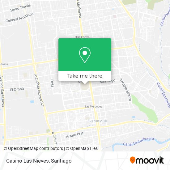 Casino Las Nieves map