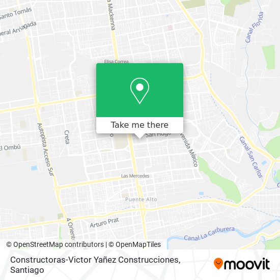 Constructoras-Victor Yañez Construcciones map