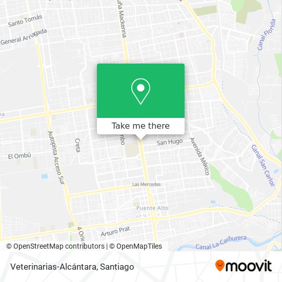 Mapa de Veterinarias-Alcántara