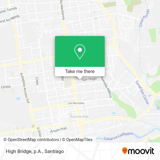 High Bridge, p.A. map
