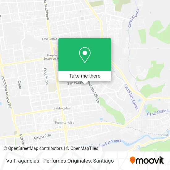 Mapa de Va Fragancias - Perfumes Originales