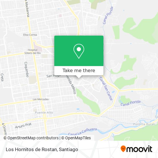 Los Hornitos de Rostan map