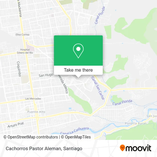 Mapa de Cachorros Pastor Aleman