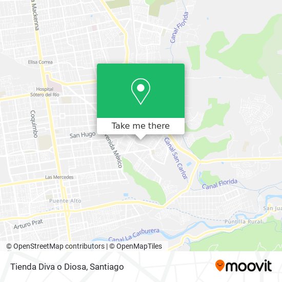 Tienda Diva o Diosa map