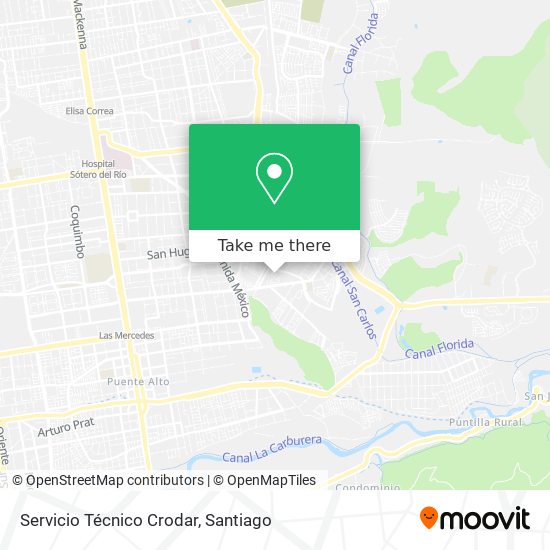 Servicio Técnico Crodar map