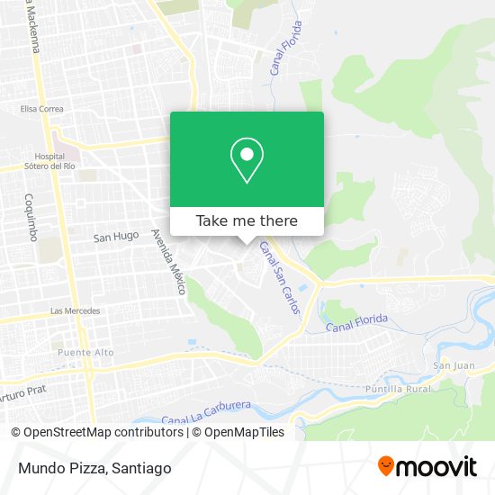 Mundo Pizza map