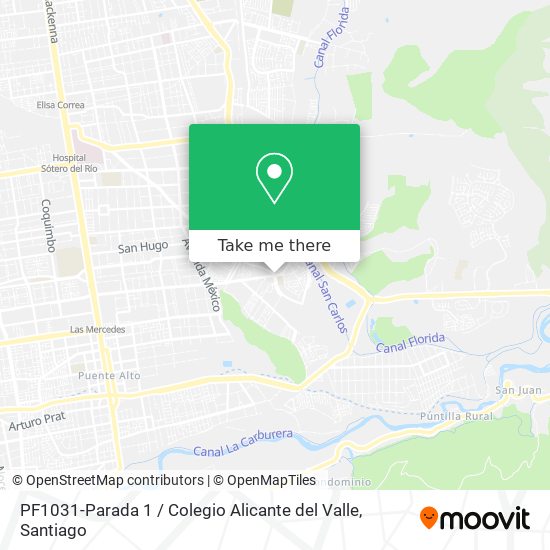PF1031-Parada 1 / Colegio Alicante del Valle map