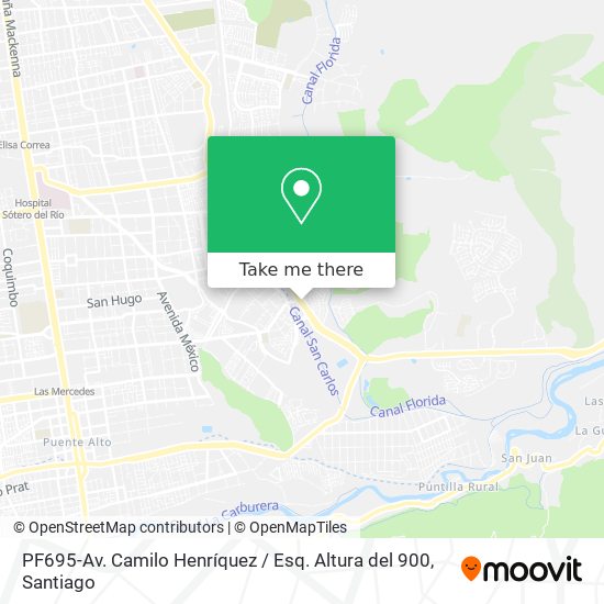 Mapa de PF695-Av. Camilo Henríquez / Esq. Altura del 900