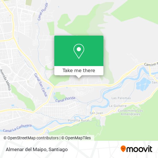 Almenar del Maipo map