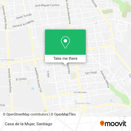 Casa de la Mujer map