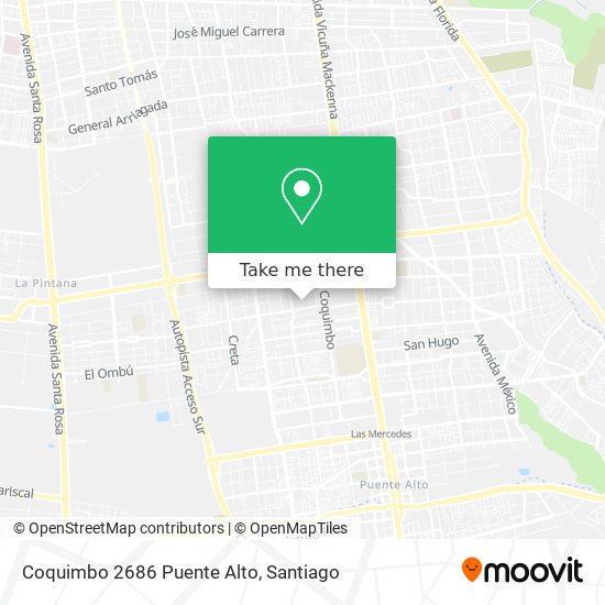 Mapa de Coquimbo 2686 Puente Alto