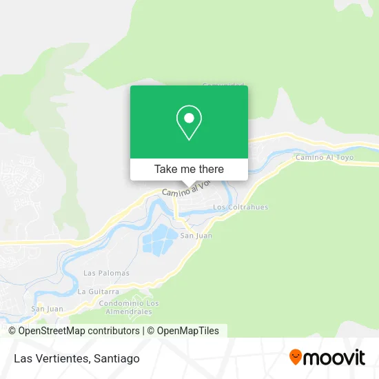 Las Vertientes map