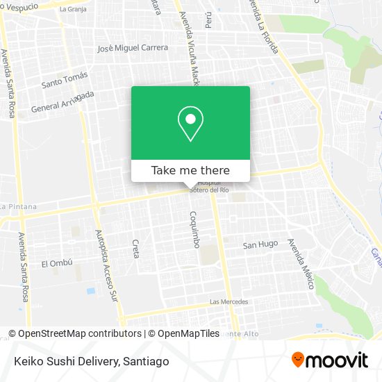 Mapa de Keiko Sushi Delivery