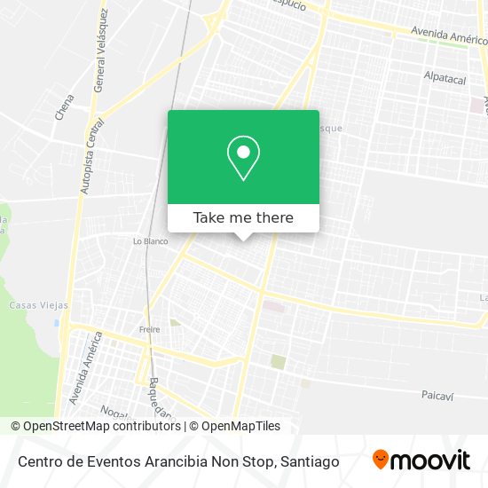 Centro de Eventos Arancibia Non Stop map