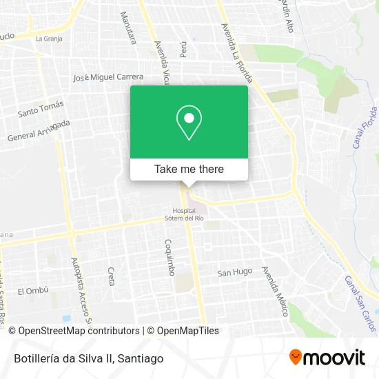 Mapa de Botillería da Silva II