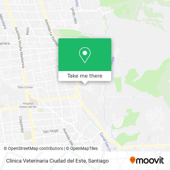 Clínica Veterinaria Ciudad del Este map