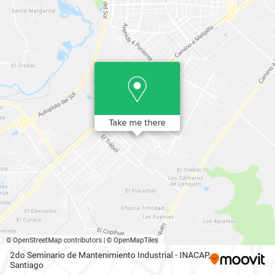 Mapa de 2do Seminario de Mantenimiento Industrial - INACAP