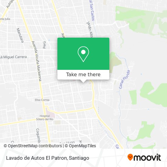 Lavado de Autos El Patron map