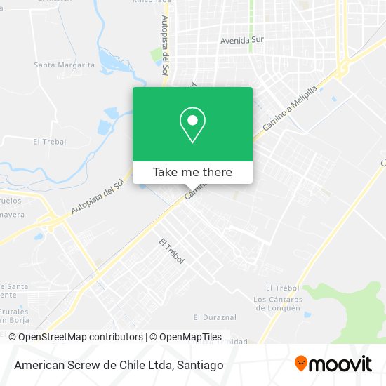 American Screw de Chile Ltda map