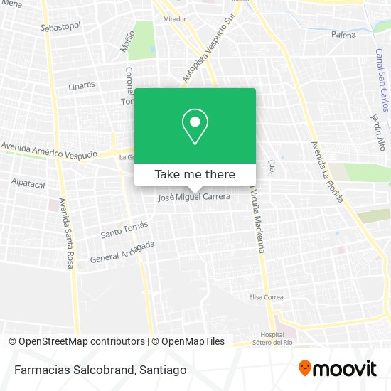 Farmacias Salcobrand map