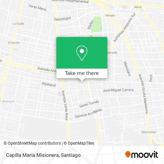 Capilla Maria Misionera map