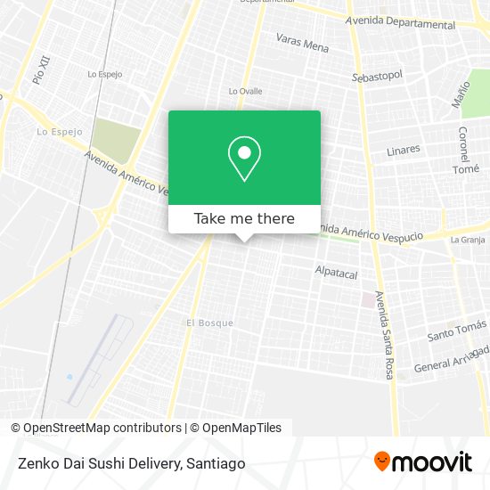 Mapa de Zenko Dai Sushi Delivery