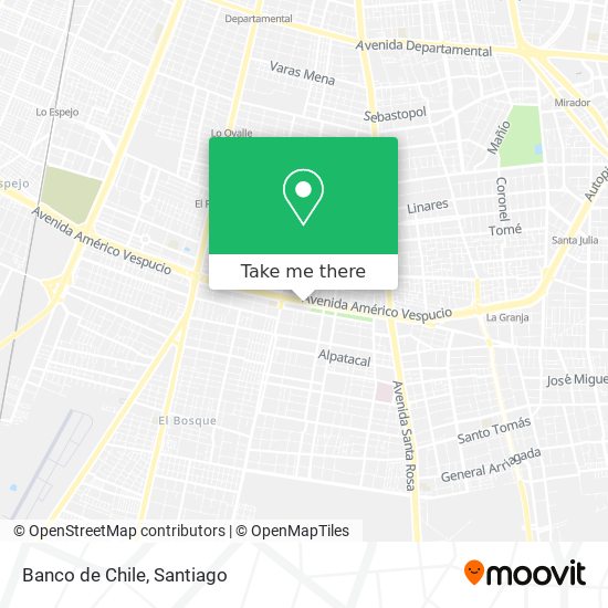 Banco de Chile map