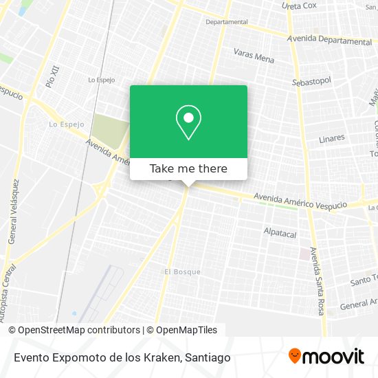 Evento Expomoto de los Kraken map