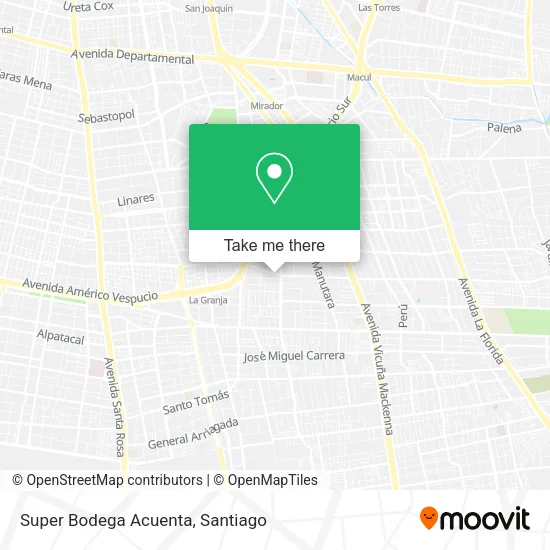 Super Bodega Acuenta map